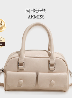 阿卡迷丝AKMiss复古小众单肩韩系逛街气质搭配手提包大容量新款