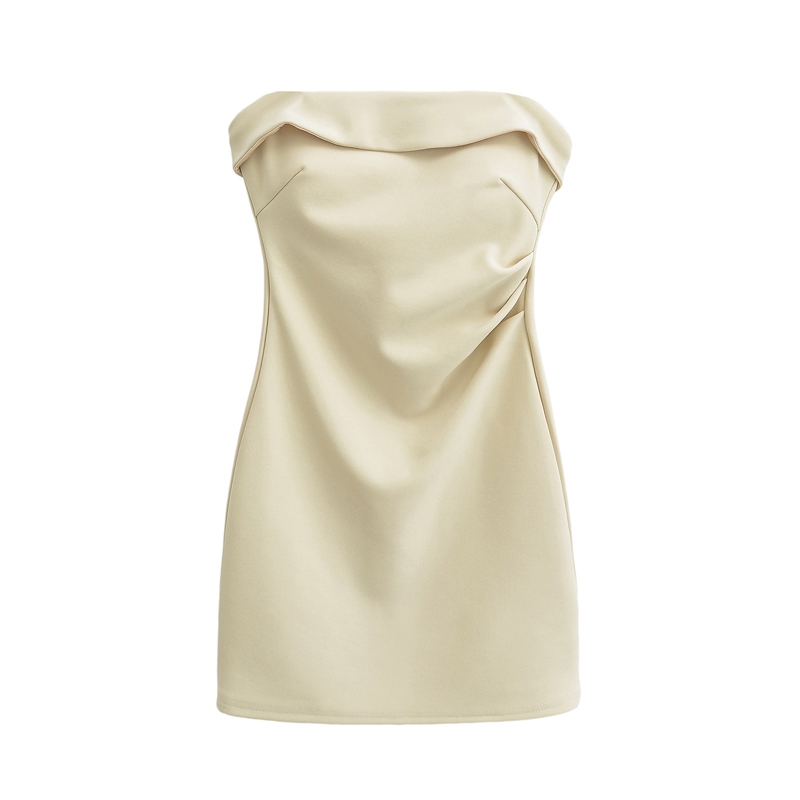 多种穿法性感一字肩抹胸连衣裙