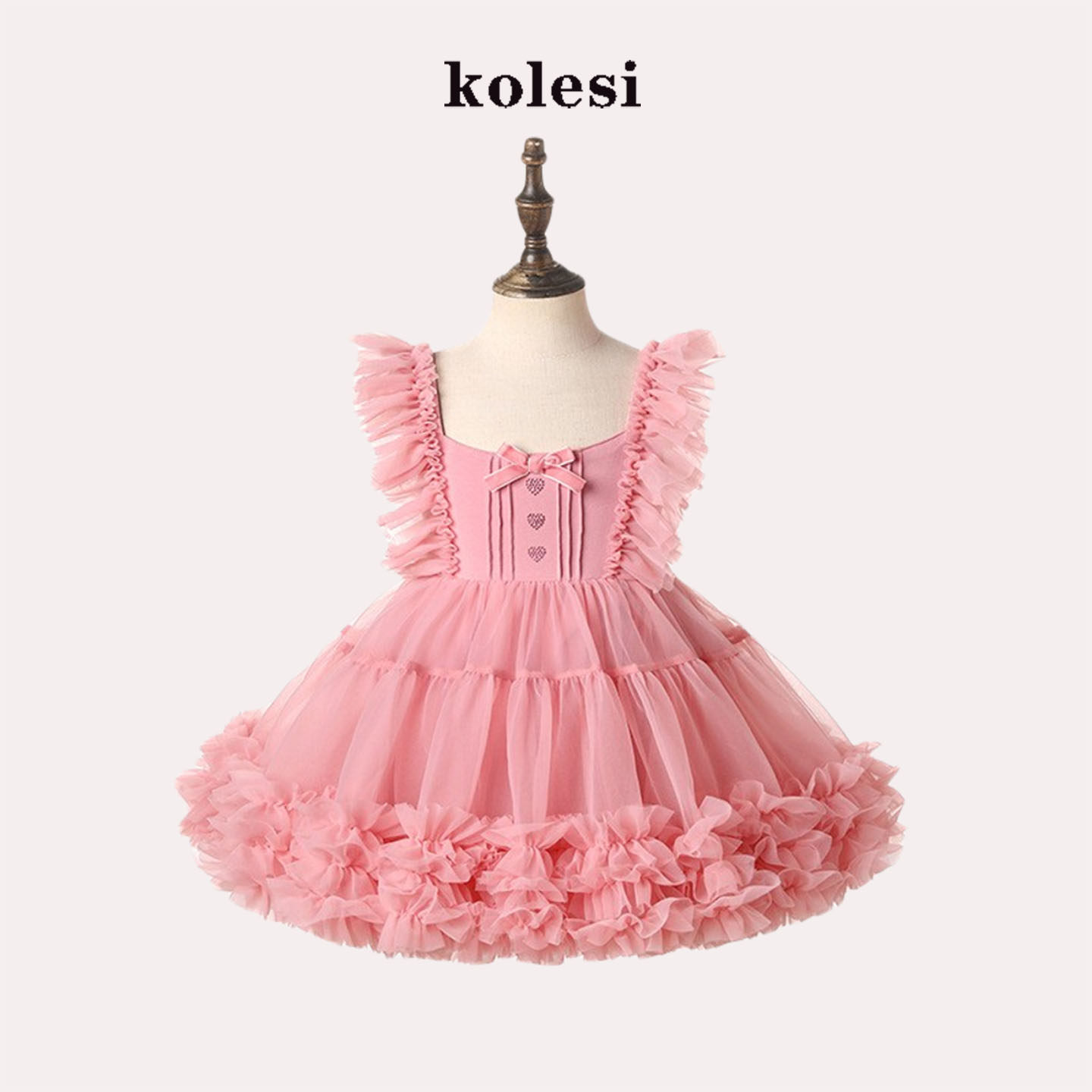 新款女童连衣裙tutu夏装超好看公主裙儿童洛丽塔吊带无袖洋气裙子