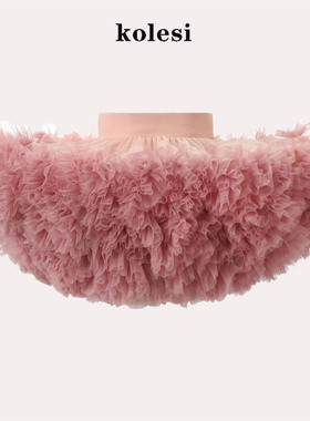 女童tutu裙半身纱裙儿童蛋糕裙网纱蓬蓬裙公主女宝宝突突裙兔兔裙