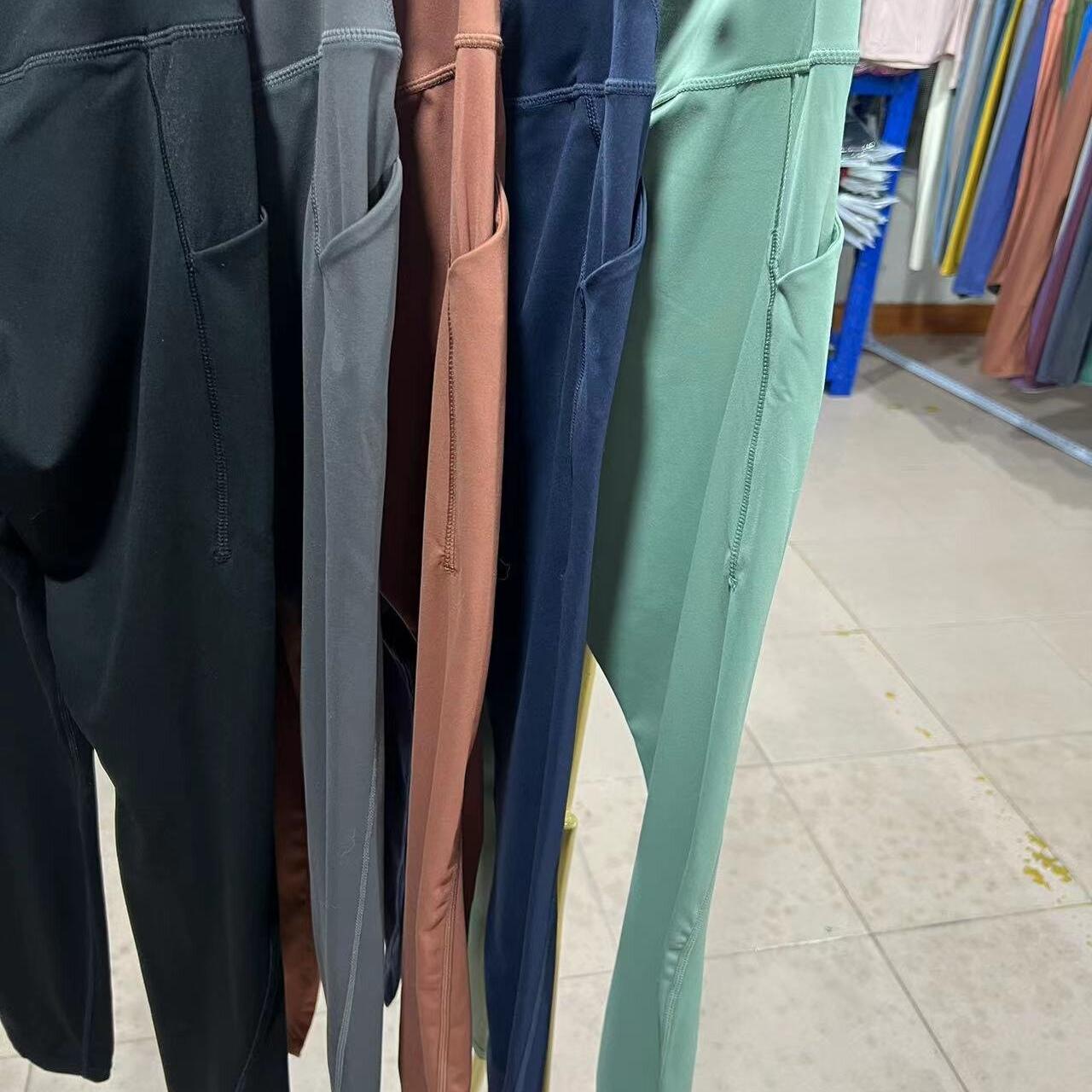 打底裸感运动外穿健身跑步长裤子