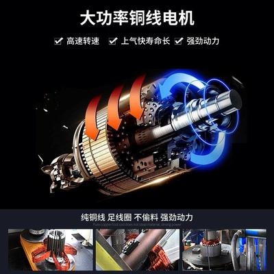 圣帕伏虎静音无油空压机气泵小型220V空气压缩木工喷漆高压打气泵