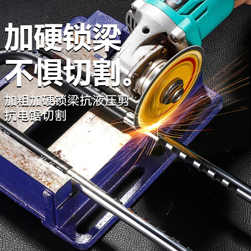 玻璃门锁U型锁锁具双门插锁玻璃锁拉门长锁商铺u锁型室外U形锁