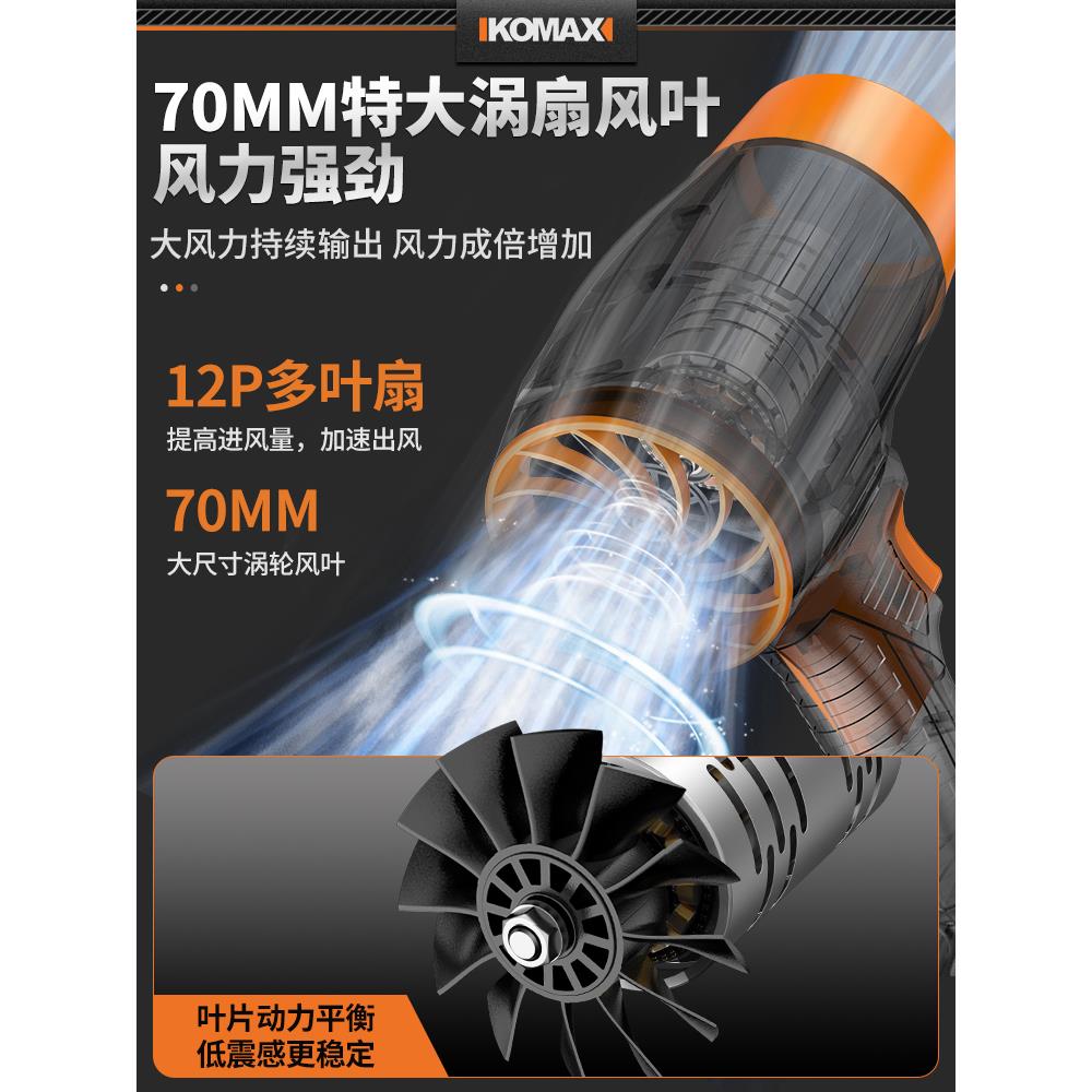 暴力风扇涡轮除尘机吹水大功率强力吹风机手持锂电池鼓风机吹灰尘