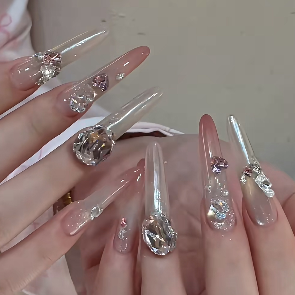 橘指大方穿戴美甲包邮显白持久
