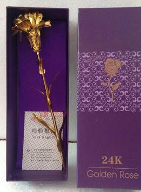 金箔康乃馨花束母亲节礼物送妈妈