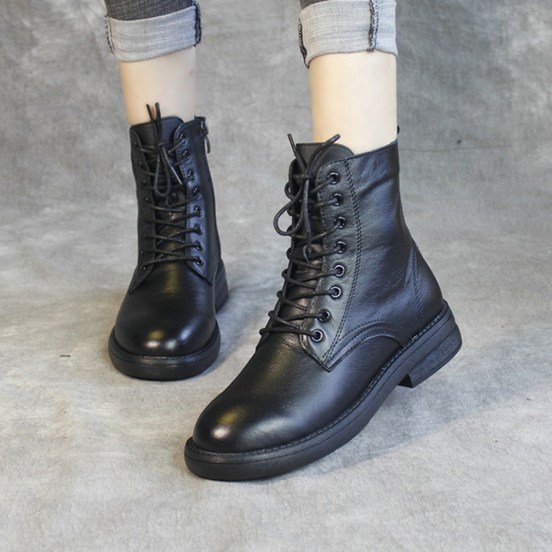 马丁靴橡胶鞋底瘦瘦靴