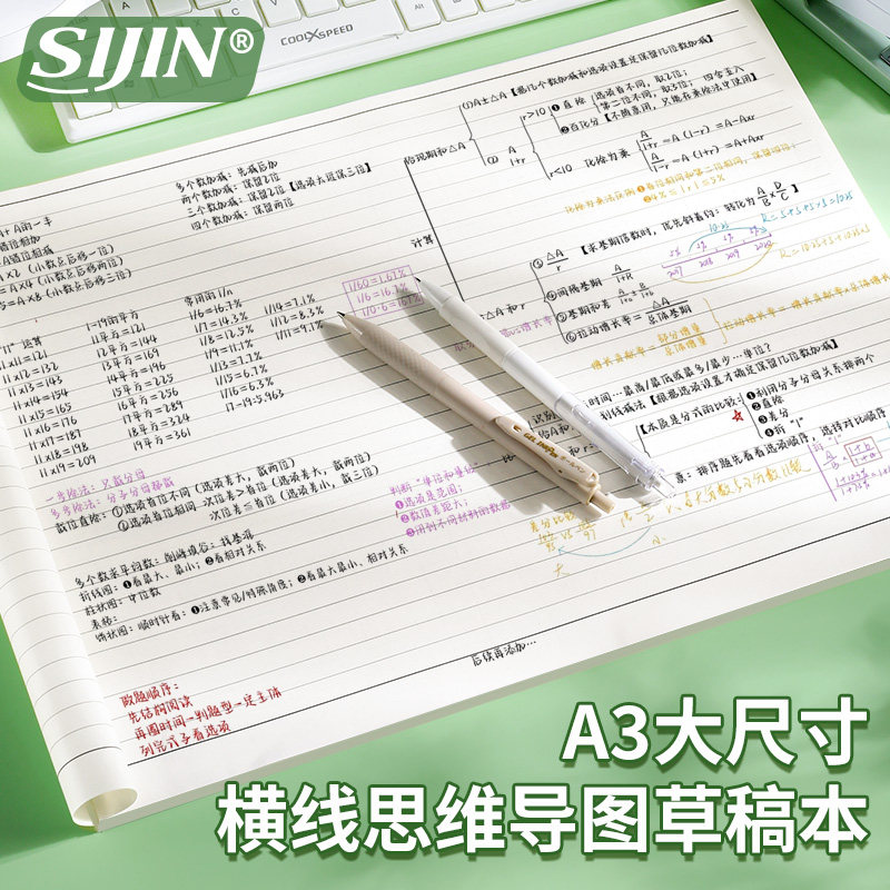 a3大尺寸思维导图草稿纸可撕图片