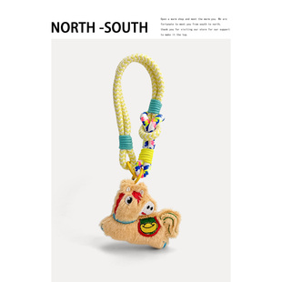 马到成功毛绒包包挂件背包挂饰招财小马装饰钥匙扣女生新年礼物