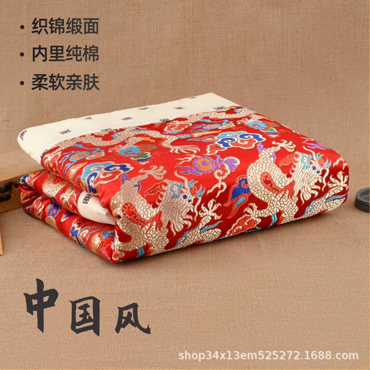 婴儿秋冬加厚手工棉花襁褓可脱胆纯棉宝宝包被新生儿被子中国满月