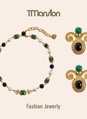 公馆ins巴洛克珍珠短款项链颈饰