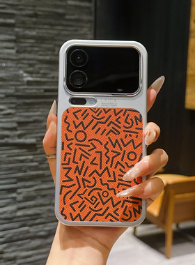 适用于小米17promax手机壳新款涂鸦纹趣味小米17pro磁吸高级感时尚创意个性Xiaomi17promax情侣pc硬壳