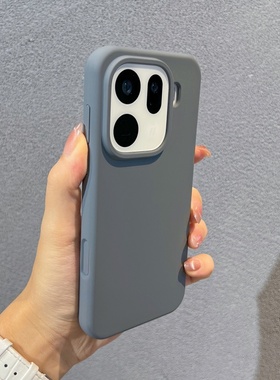 适用oppoFindx9pro手机壳新款液态硅胶oppofindx9软糯手感findx8s大孔全包防摔保护套x8pro时尚简约男女款x8