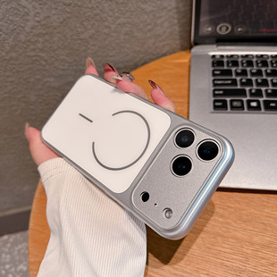 高级感秒变17AG玻璃适用于iPhone17promax手机壳磁吸苹果16ProMax新款15/14Pro磨砂全包镜头13/12情侣防摔11