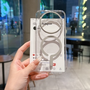 小众简约适用于华为mate80手机壳透明磁吸mate80promax轻薄高级感mate70pro情侣时尚PC硬壳保护套mate60pro