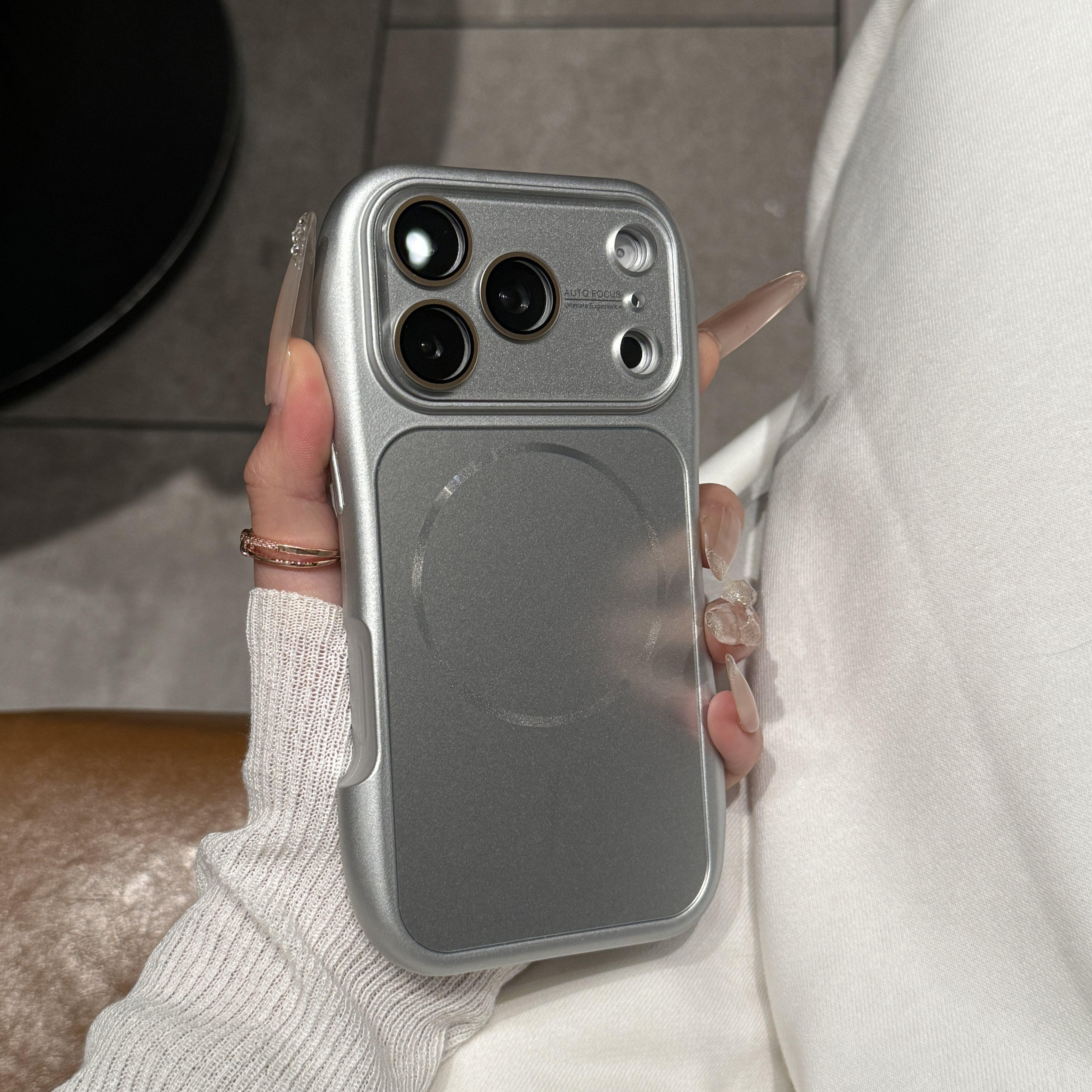 高级大视窗适用苹果17promax小蛮腰磁吸手机壳iPhone16Pro全包镜头防摔AG磨砂15promax/14防滑13相机按键全包