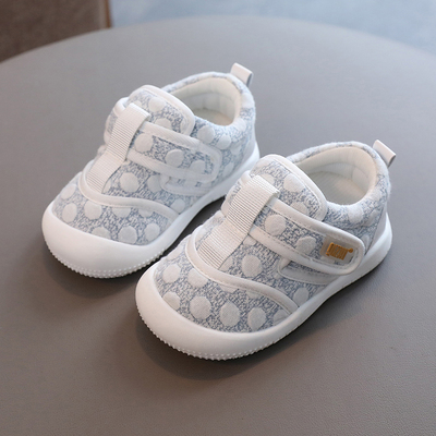春秋季宝宝学步鞋女7一11个月软底婴儿鞋子1-3岁男童休闲运动鞋子