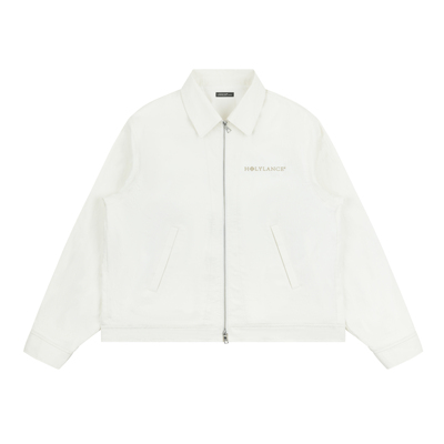 LANCER兰寺刺绣布章短夹克外套