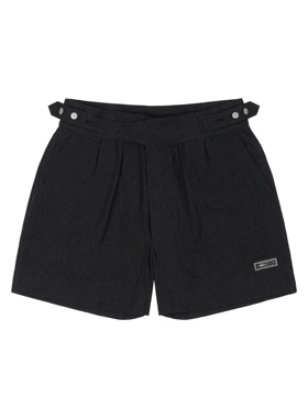 LANCER(兰寺) SS22 HOLYLANCE* Gurkha Shorts 黑色廓尔格短裤