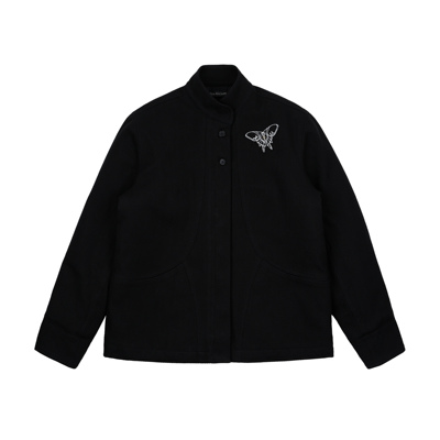 RiaMitchell铔刺绣宽松棉服夹克