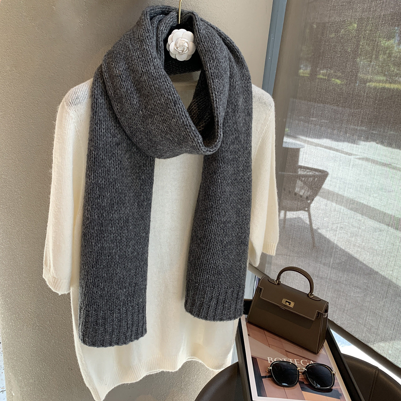 2025新款韩版纯色针织围巾女冬季保暖围脖高级氛围感羊毛围巾,服饰配件/皮带/帽子/围巾,围巾/丝巾/披肩,淘宝优惠券,粉丝福利购,淘宝优惠卷