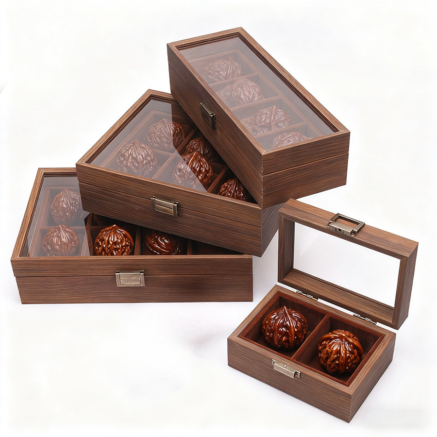 防尘高档文玩核桃收纳盒文玩手串收纳盒多层大容量桌面展示摆放盒,饰品/流行首饰/时尚饰品新,首饰盒,淘宝优惠券,粉丝福利购,淘宝优惠卷