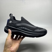 透气软底回弹慢跑健走训练运动鞋 外贸一脚蹬男鞋 新款 四季 子 通勤鞋