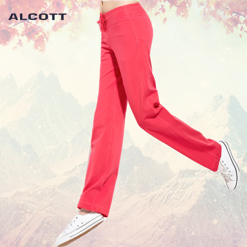 春装运动裤女直筒长裤女春秋中厚薄绒加绒秋冬休闲裤大吗瑜伽卫裤