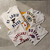 T瑕疵清仓特价 球队徽标印花刺绣等运动休闲长袖 更新 美式 外贸余单