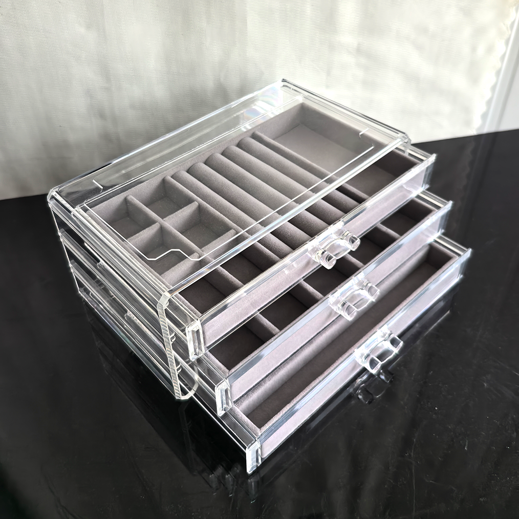 亚克力首饰收纳盒多层透明首饰盒