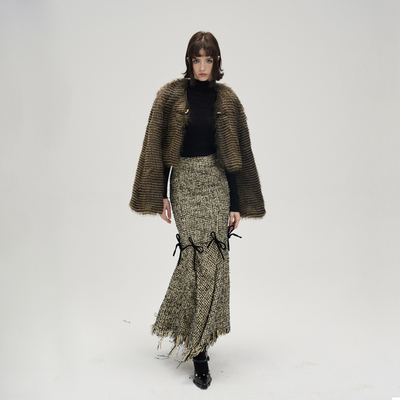 MildRate短款环保皮草外套