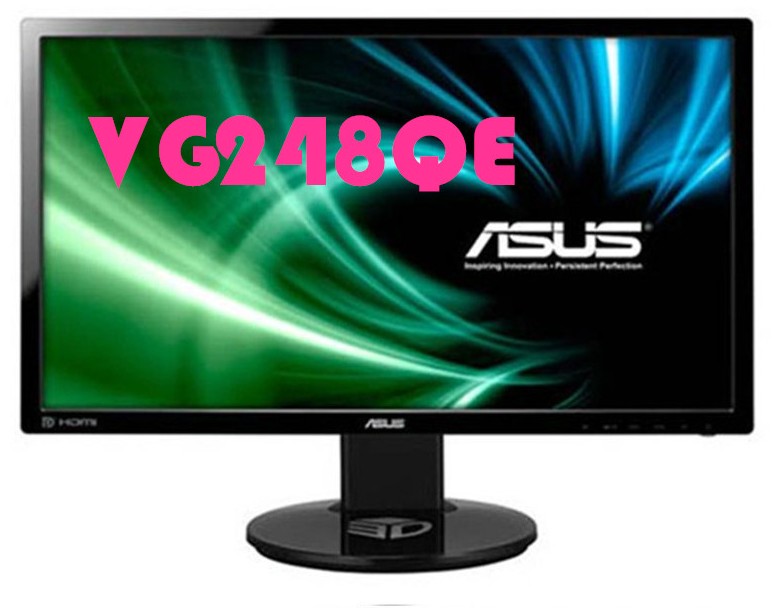 ASUS 华硕VG248QE 144Hz 1ms 英伟达3D vision2 电竞游戏显示器