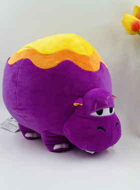 马里奥超级玛丽紫色河马毛绒公仔玩具玩偶