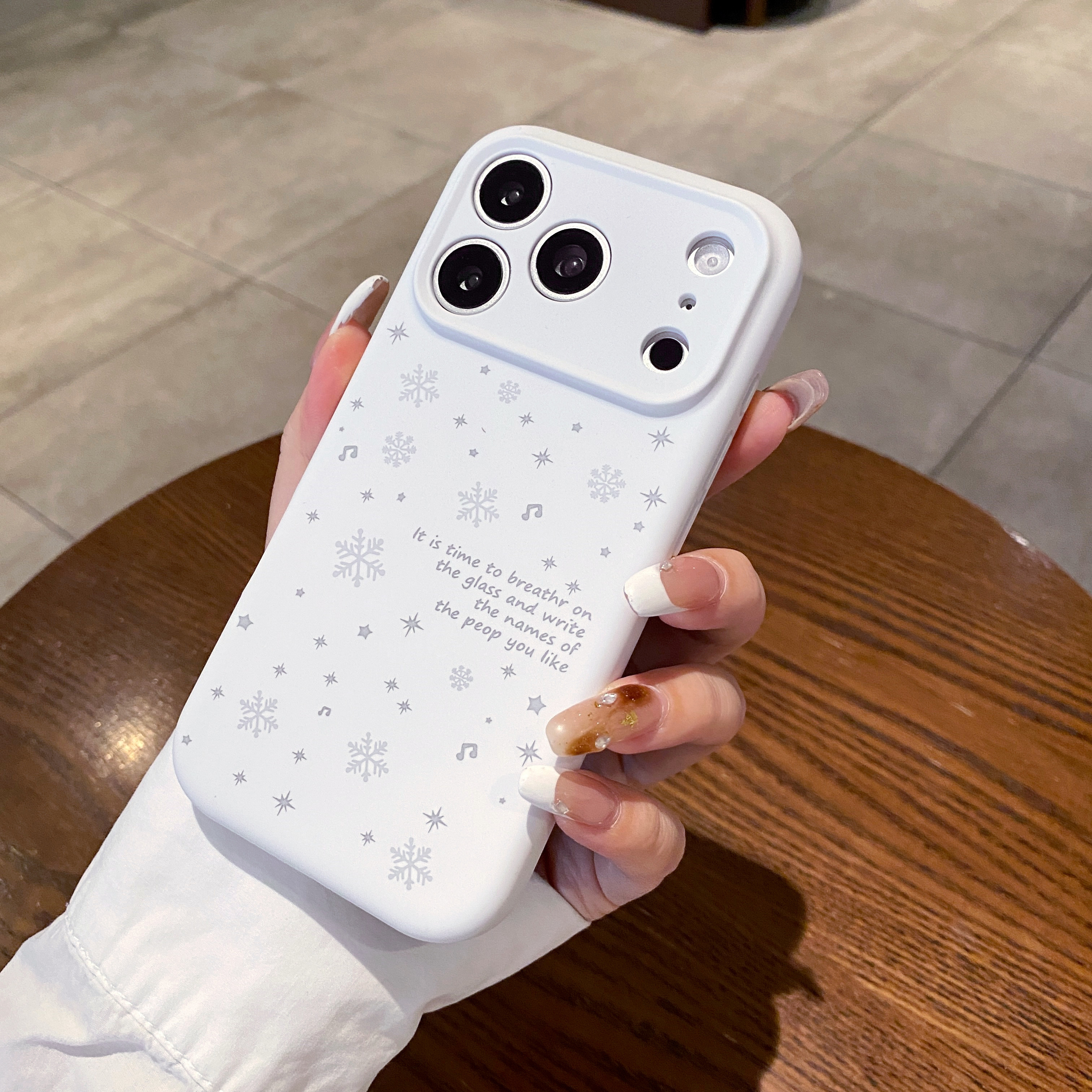 ins风冬日雪花风韩系甜美风白月光适用于苹果17Promax16Promax17Pro1617全包防摔手机壳,3C数码配件,手机保护套/壳,淘宝优惠券,粉丝福利购,淘宝优惠卷