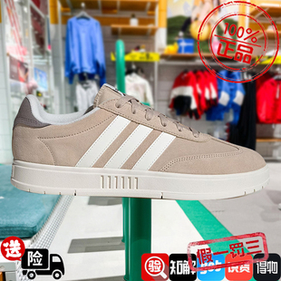 阿迪达斯男女鞋2024秋冬新款GRADAS复古翻毛皮运动休闲板鞋IH8550
