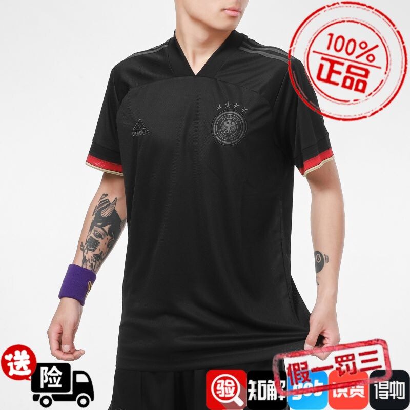 阿迪达斯男装2022夏季新款足球运动短袖T恤 EH6117 EH6105 FR8361