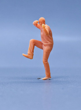 SuperGe1/64白模人偶中国功夫素模直接上色T322