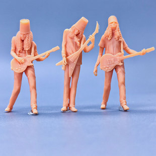 SuperGe1/64白模人偶Buckethead吉他手素模直接上色S922