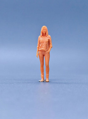 SuperGe1/64白模人偶素人美女写实人物直接上色S624