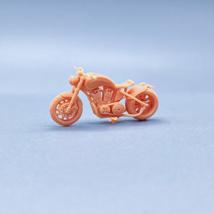 【嗯哼模型】1:64人偶1:43微缩白模 哈雷摩托车动漫版 V604