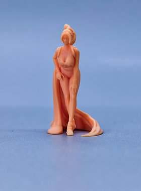 SuperGe1/64白模人偶-不知火舞女生素模直接上色S147