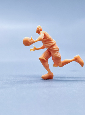 SuperGe1/64白模人偶灌篮高手流川枫素模直接上色S540