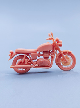 【嗯哼模型】现货1:64人偶1:43微缩白模 铃木tr125 摩托车 D914