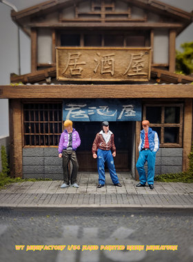 WT Minifactory 1/64人偶  热血高校03 三人组 微缩搭配收藏摆设