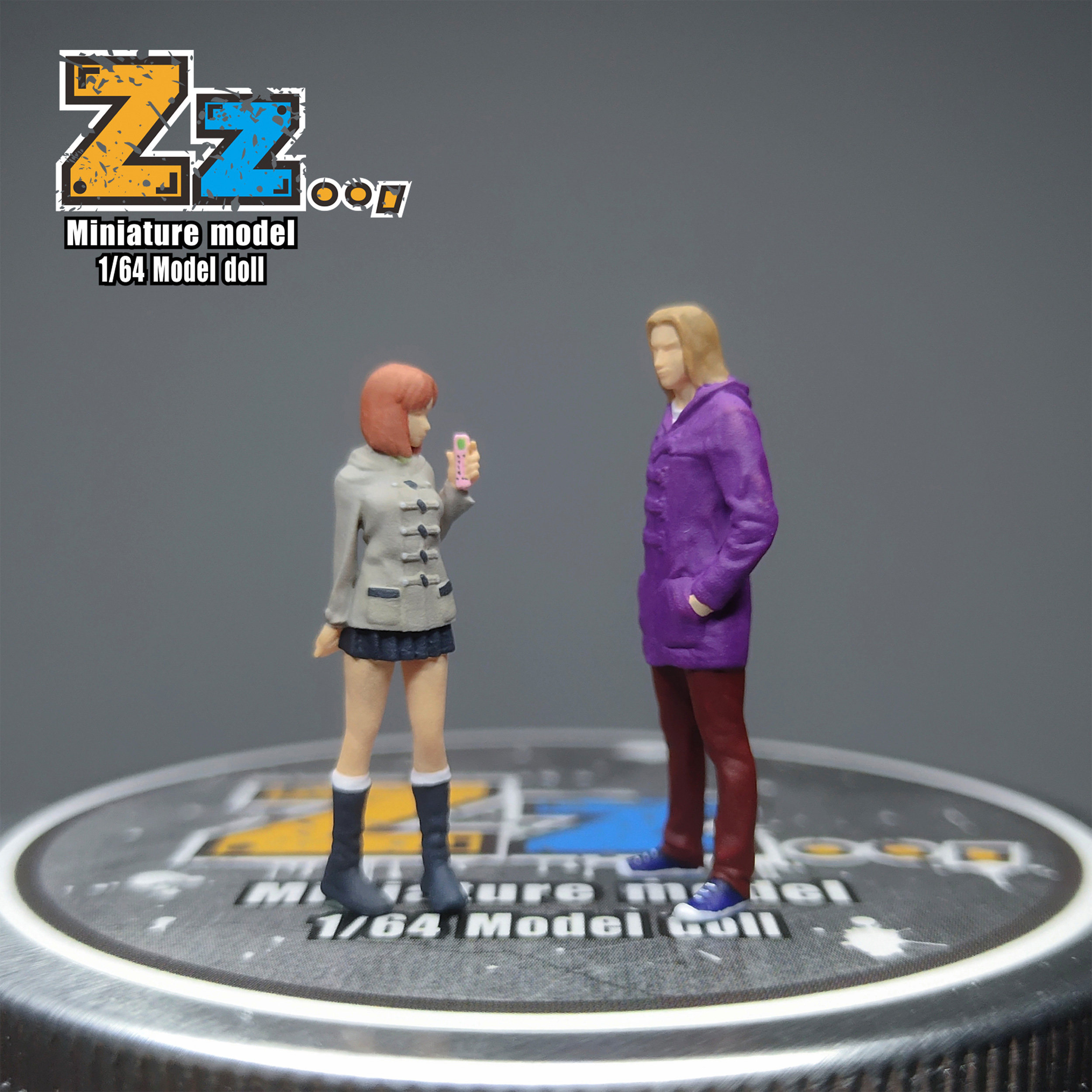 zz studio 1/64 动漫版 茂木夏树 御木学长 头文字d人物系列 预购