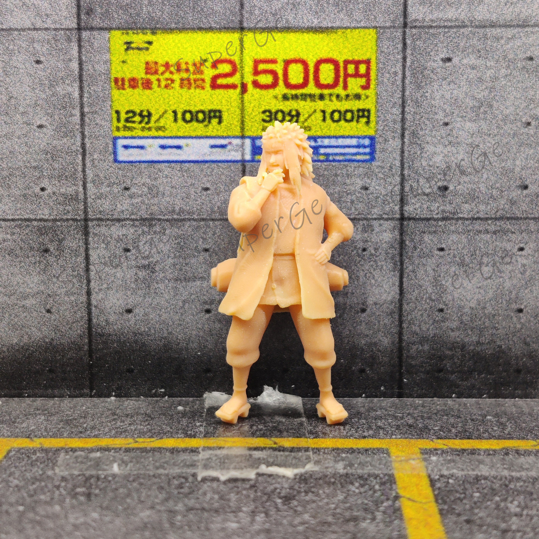 superge 1/64人偶 火影 卡卡西 自来也 鸣人小樱佐助自调红腊s019