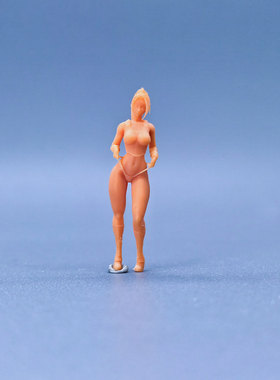 SuperGe1/64白模人偶马尾火舞cos女孩素模直接上色S806