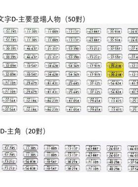 【EHC Model】 FM出品 1/64车牌 头文字D系列 金属牌照 收藏摆设