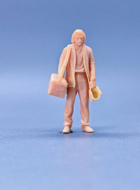 SuperGe1/64白模人偶挎包面具小丑素模直接上色S929