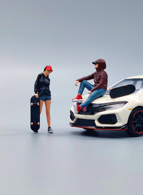 GX-DIORAMA 1/64人偶 滑板男女 写实人物系列 预购【4月出货】